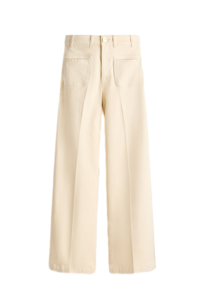 하이웨이스트 와이드 진